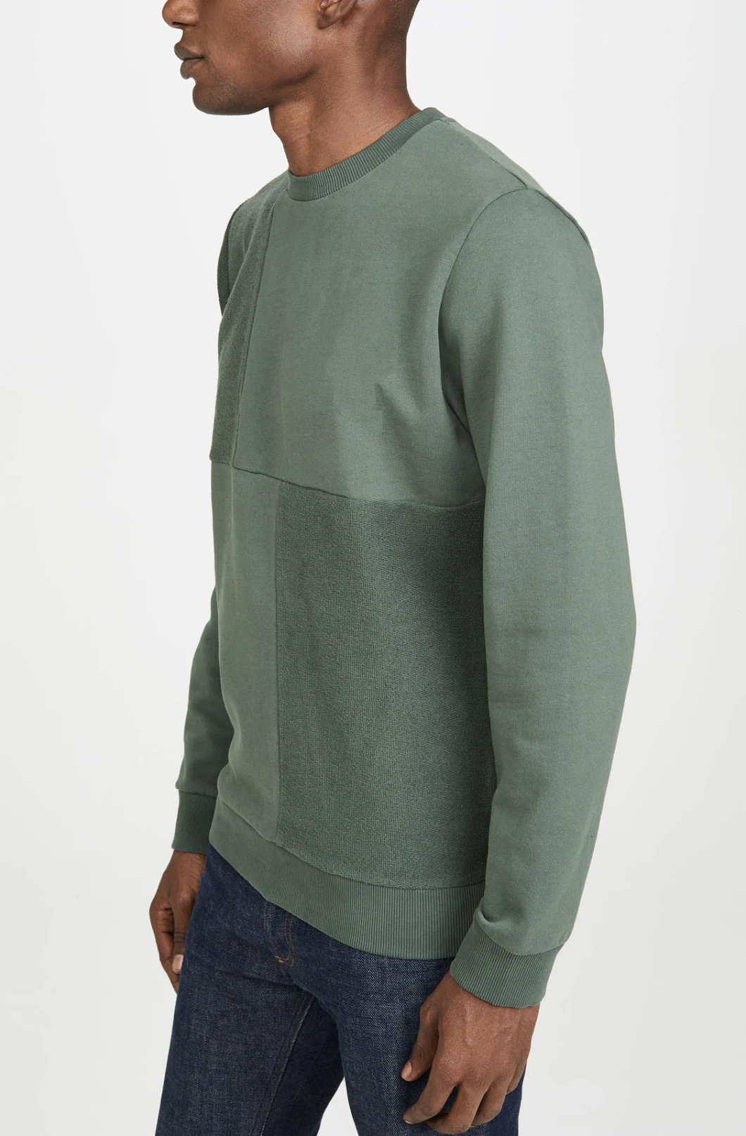 Wholesale Fashion Crew Neck Hoodie for Men 100%Cotton Custom Men's Long Sleeve Sweatshirts
