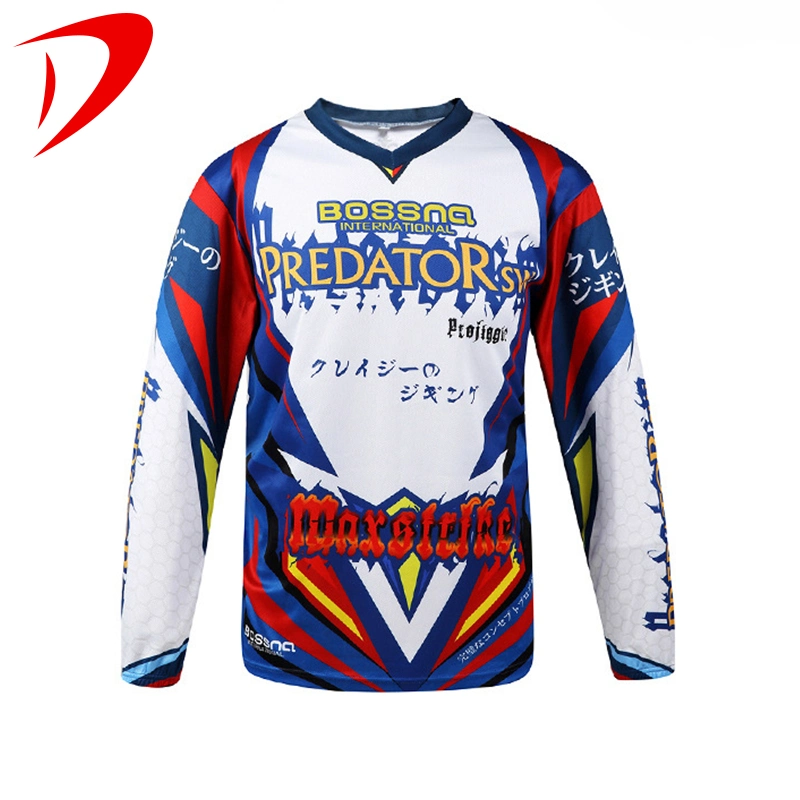 Men Accept Sample Sports Wear Apparel Gym Wear Sportswear Sports Suit Sublimation Activewear Anti-UV 50 Protection Jersey Clothing Sports Wear Fishing Shirt