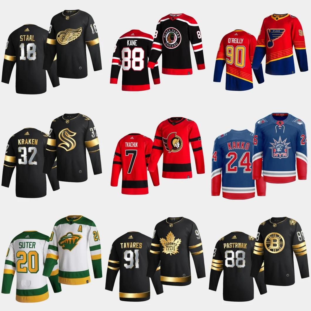 Wholesale Cheap 2021 Newest Season Arrival Hockey Jerseys Customized Team Shirts Sports Apparels