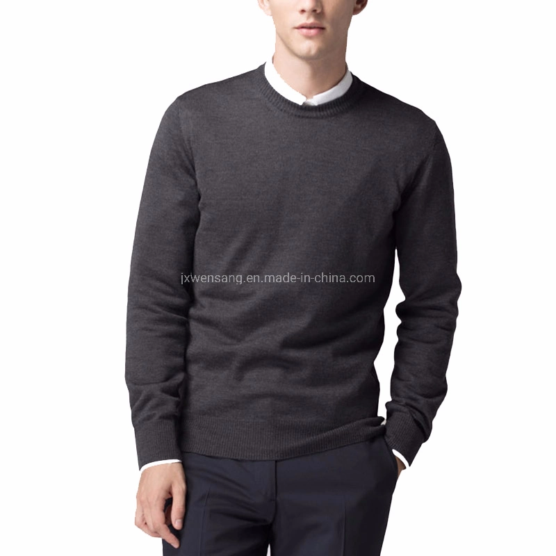 Merino Clothing Nz Men's Pullover 100% Natural Merino Wool Crew Neck Jumper Sweater