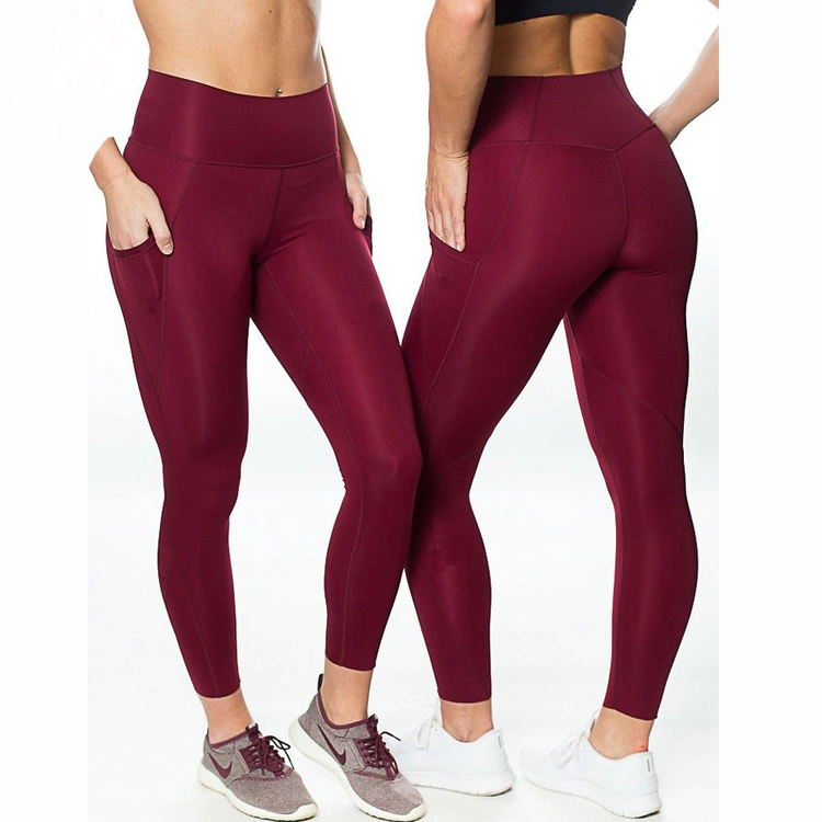 Latest Design Gym Activewear Workout Yoga Pants Women Nylon Capri Leggings