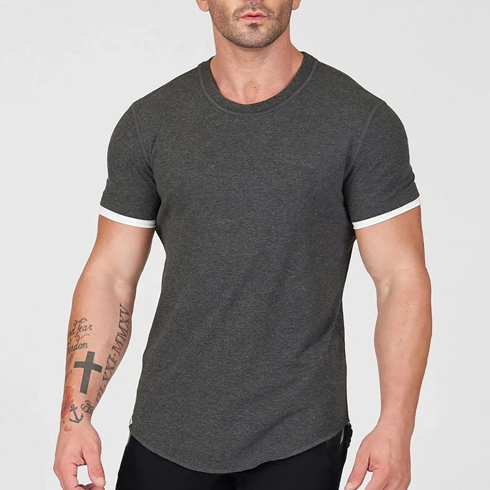 OEM Custom New Short-Sleeved Sports T-Shirt for Bodybuilding Men