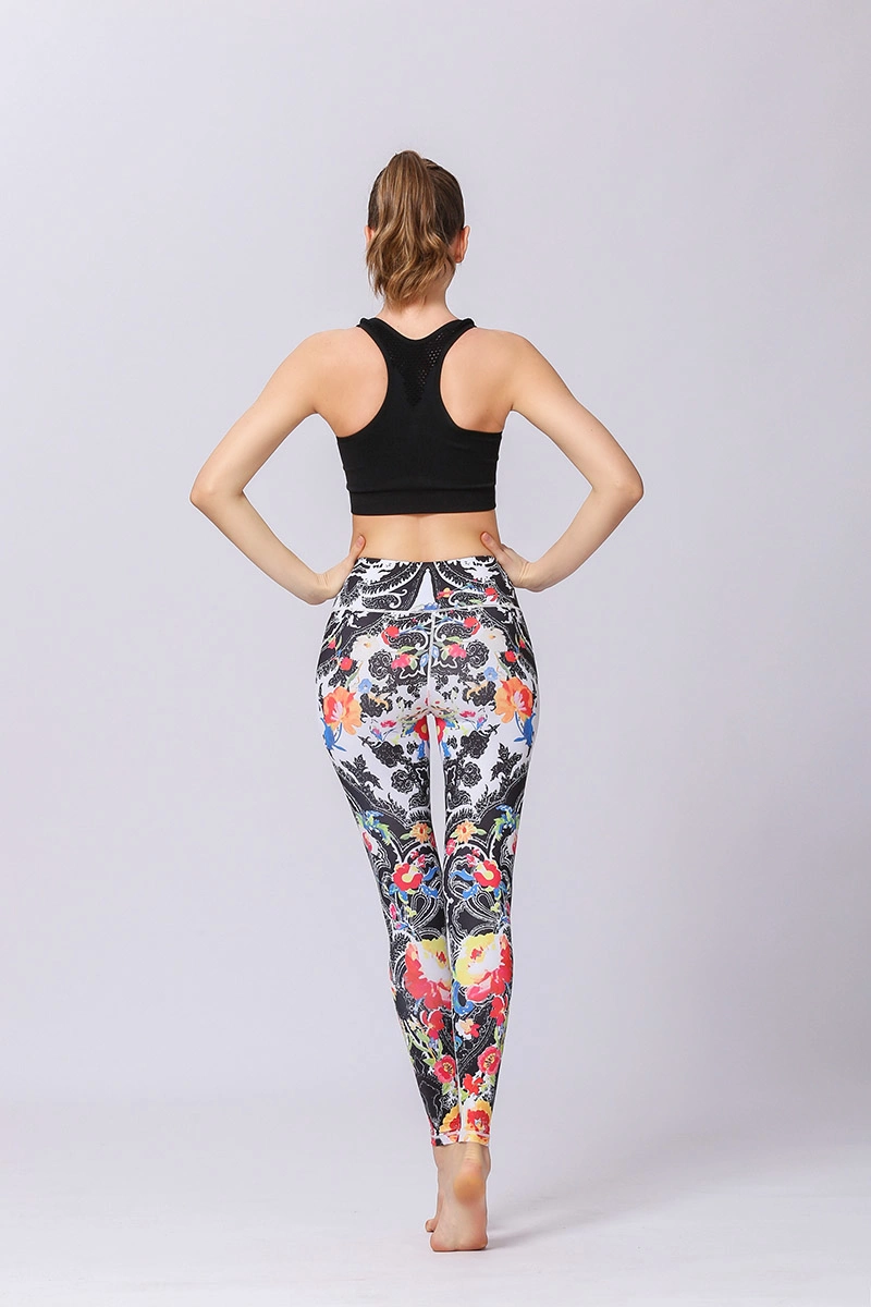 Wholesales Sublimation Printing Yoga Pants High Waisted Workout Leggings Gym Clothing