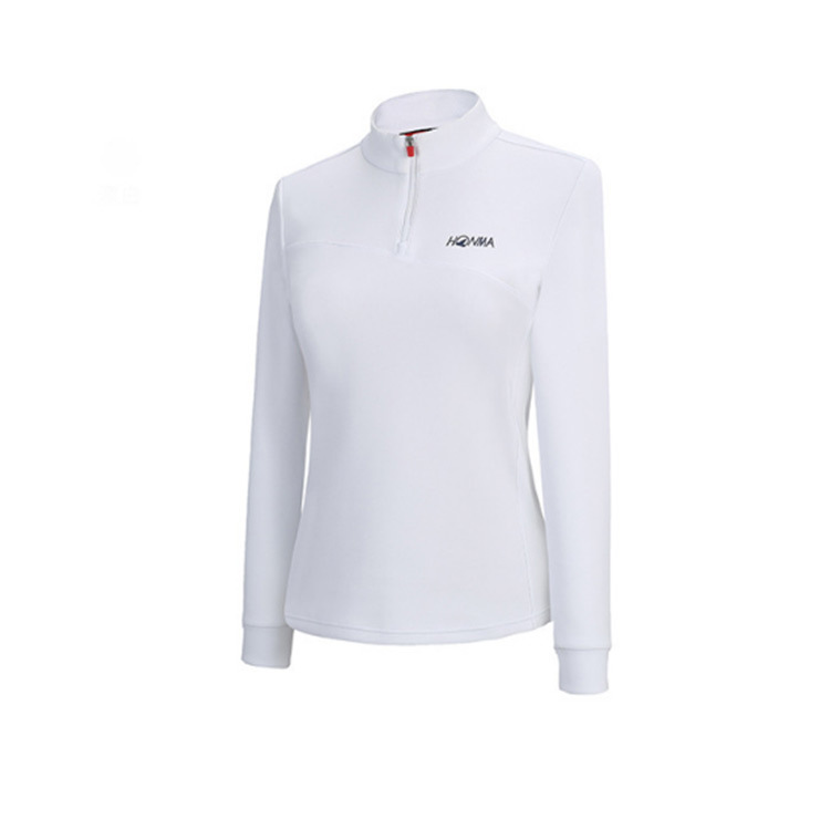 Women Layered-Look Sleeve Golf Shirt High Quality Women's Long Sleeve Polo Shirt