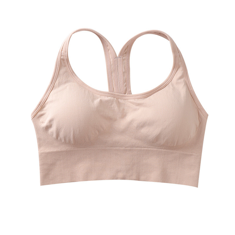 Sports Underwear Women Vest Type Running Big Chest Gather Yoga Sports Bra Shockproof Bras