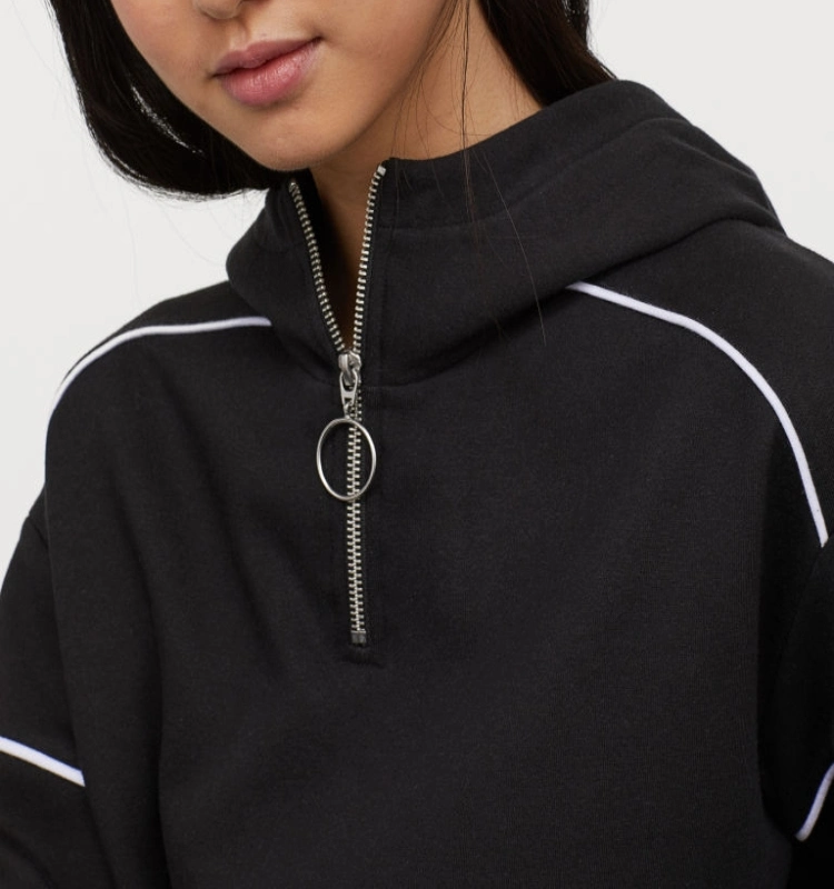 Customized Cool Sport Women's Blank Oversized Zipper Hoodies