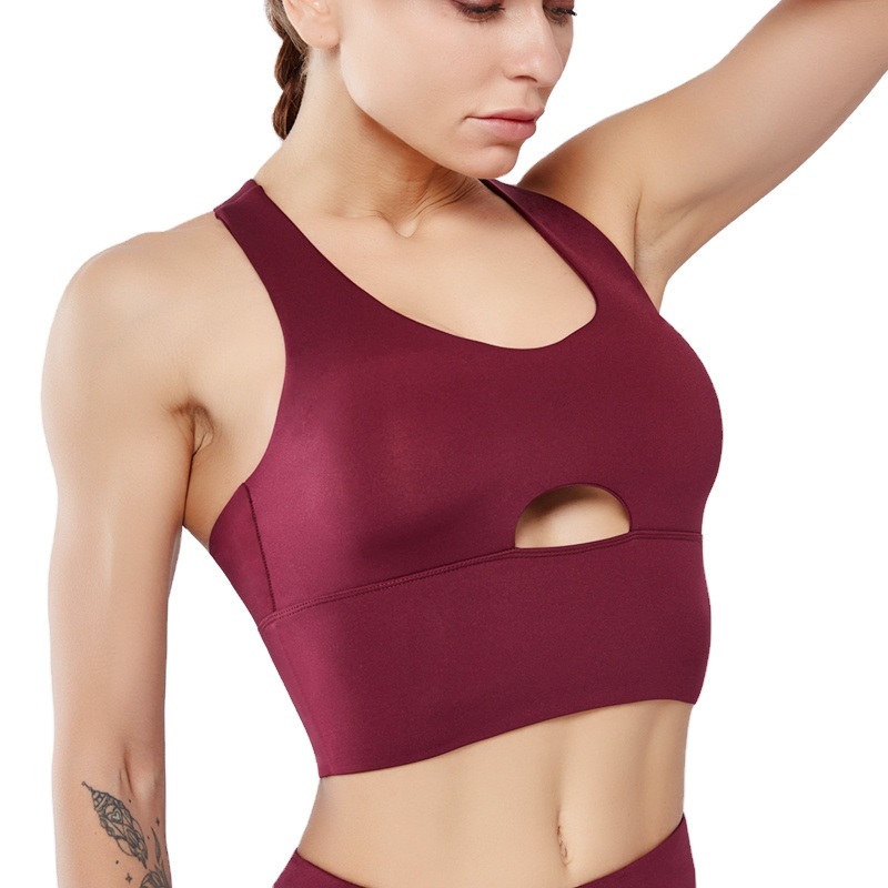 Custom Logo Fitness Ladies Girls Workout Sports Cropped Tank Top Women Running Gym Yoga Bra