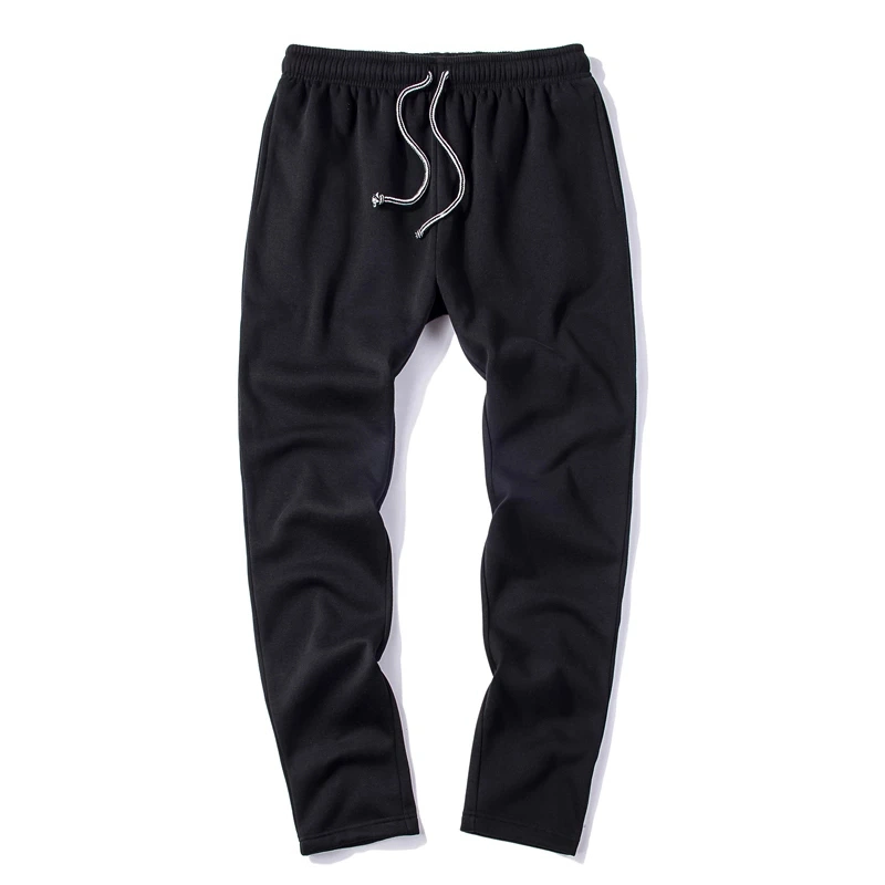 Men’ S Custom Logo Jogging Pleated Skinny Track Pants Grey Sweat Pants Winter Casual Trousers