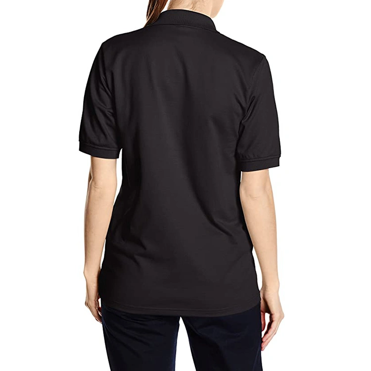 Ladies Sports High Quality Short Sleeve Custom Logo Design Polo T Shirt