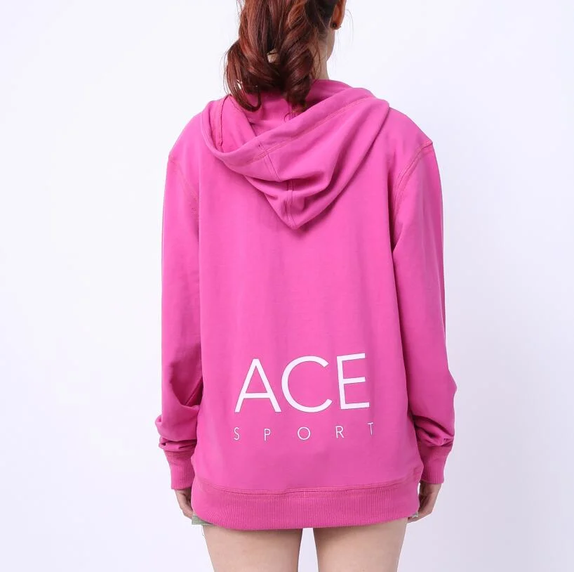 Fashion Custom Pullover Zipper up Girl's Ladies Woman Female Hood Sports Hoodies