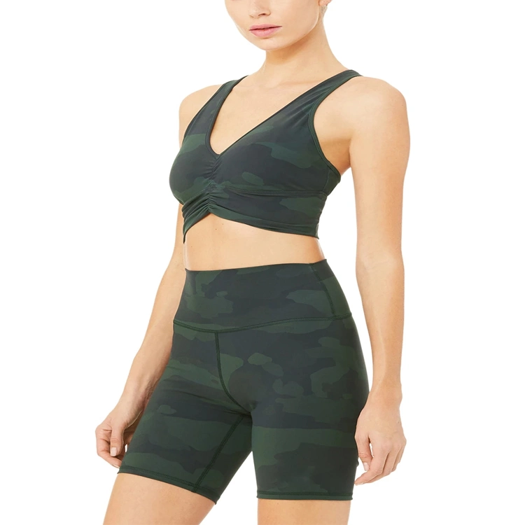 Custom Sexy Women Camouflage Bra Gym Underwear