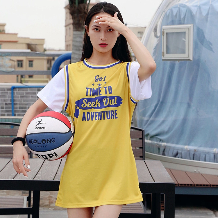 Fake Two Piece Women Basketball Jersey Dress Custom Design Basketball Dress