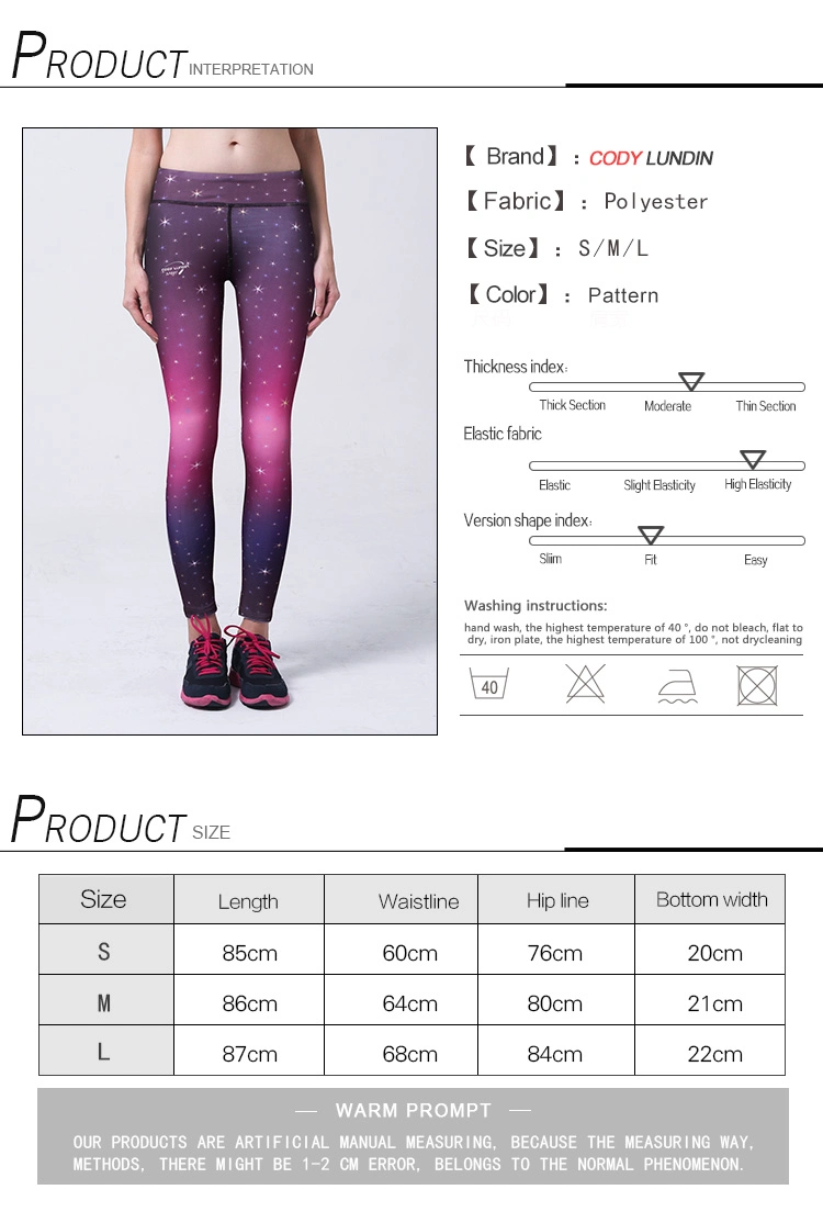 Cody Lundin Hot Sales Fitness Yoga Sports Wear for Women Speed Dry Yoga Pants