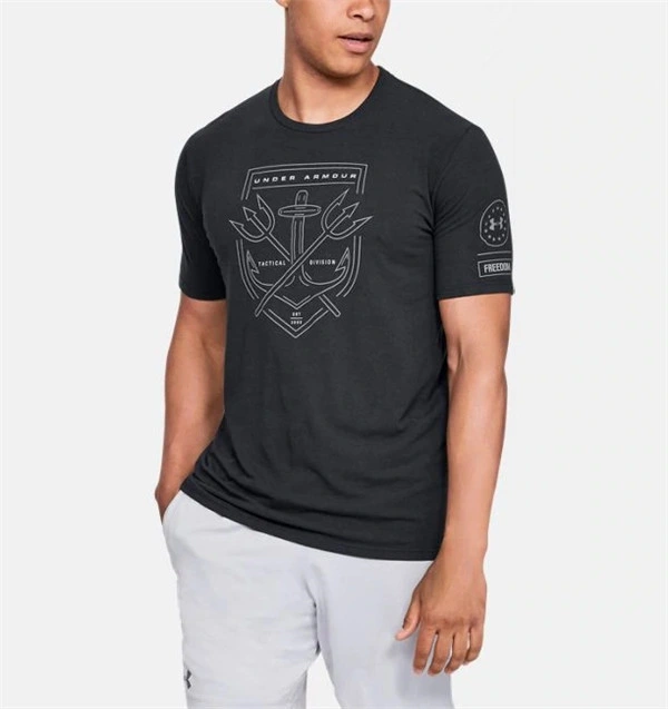 Custom Advertising Promotion Logo Printing Round Neck Short Sleeves Men T-Shirt