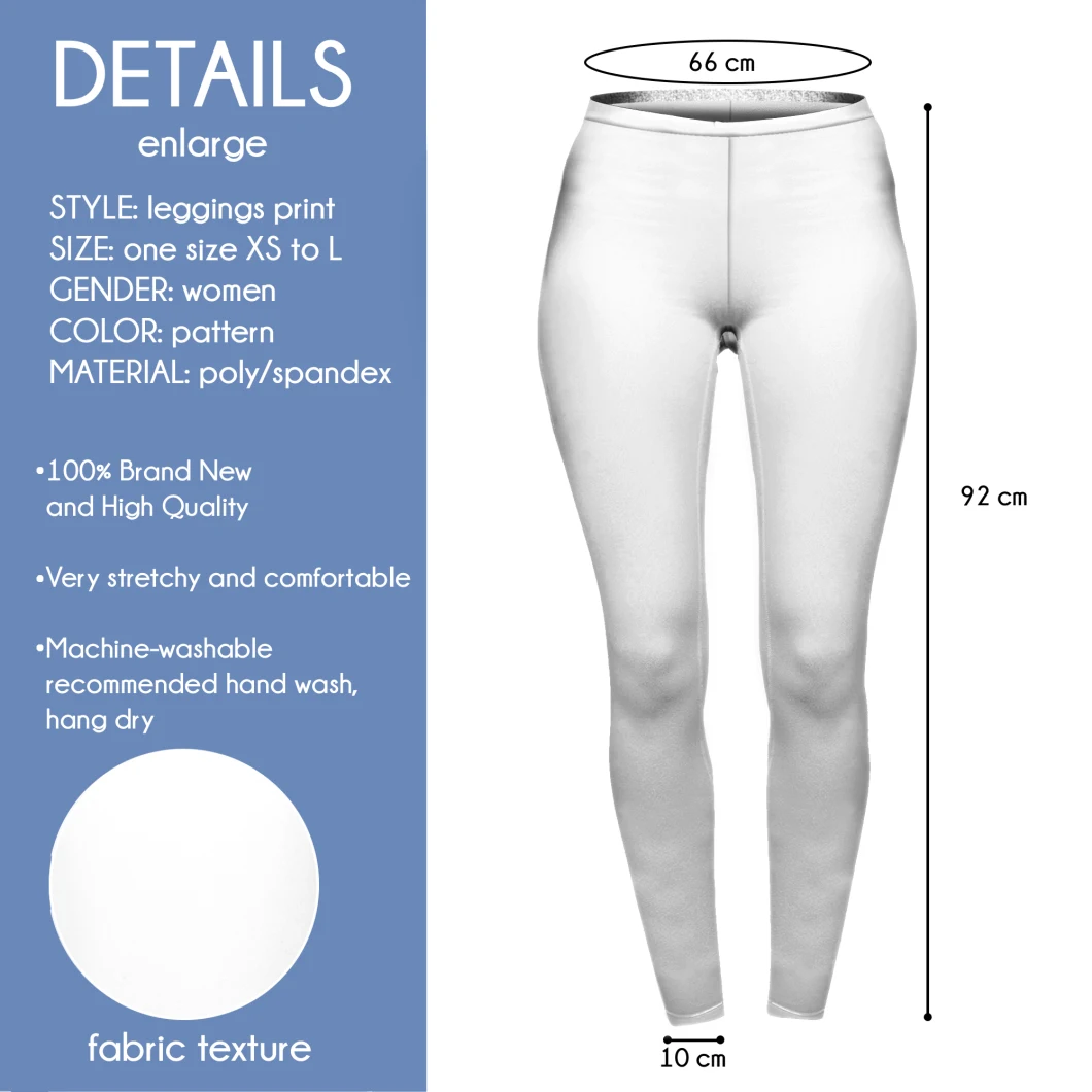 Brands Women Fashion Legging Watercolor Palm Printing Leggings Slim High-Waisted Leggings Women's Pants