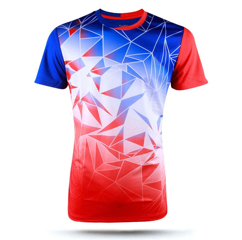 China Manufacturer Custom 3D Sublimation Digital Printing T Shirt Soccer Sports T-Shirt