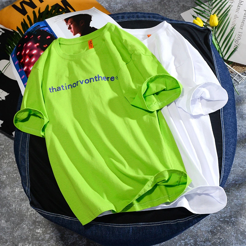 Summer Men/Women Short Sleeve T-Shirt Cotton Slim Fashion Print T-Shirt