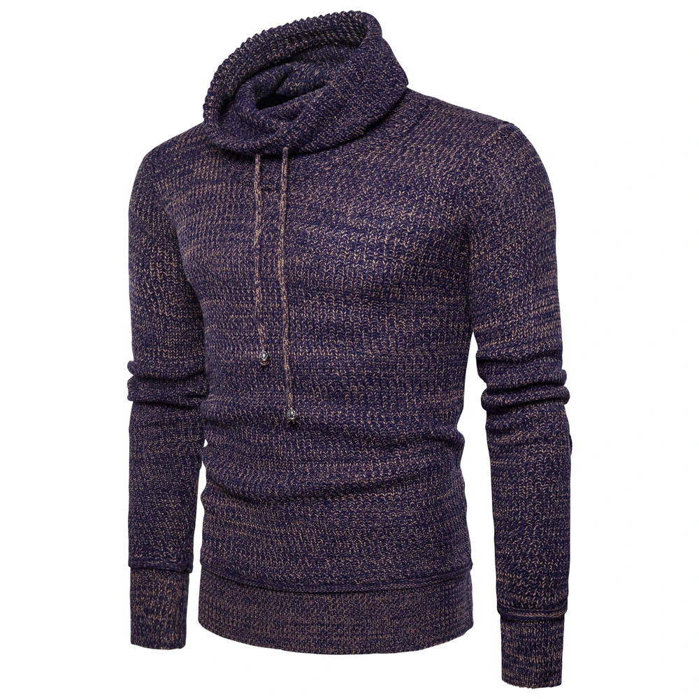 Man's Fashion Causal Knitted Sweater Crew Neck Pullover