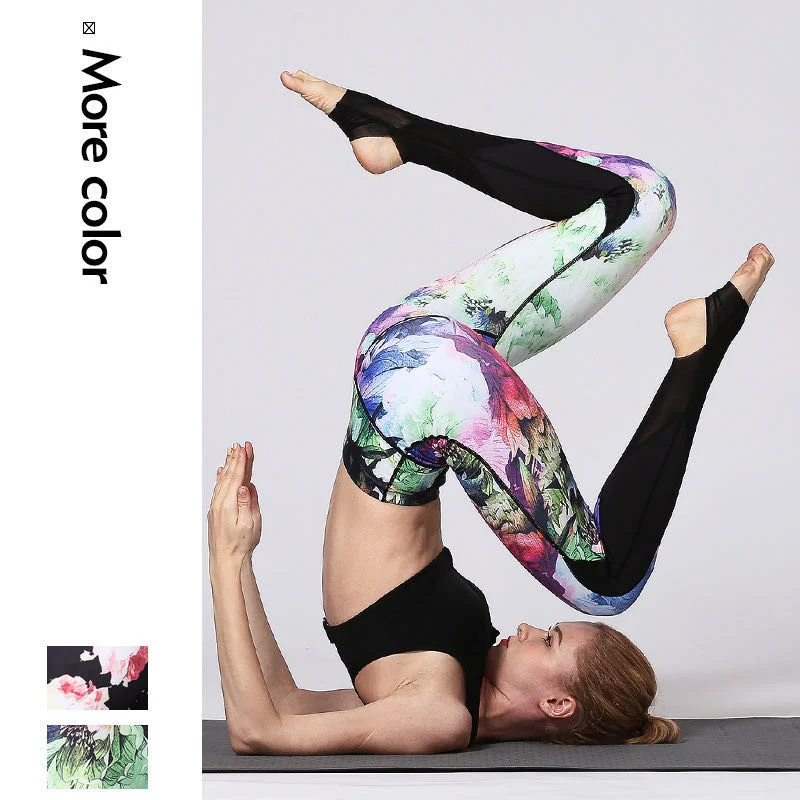 New Printed Quick-Drying Sports Leggings Printing Yoga Wear