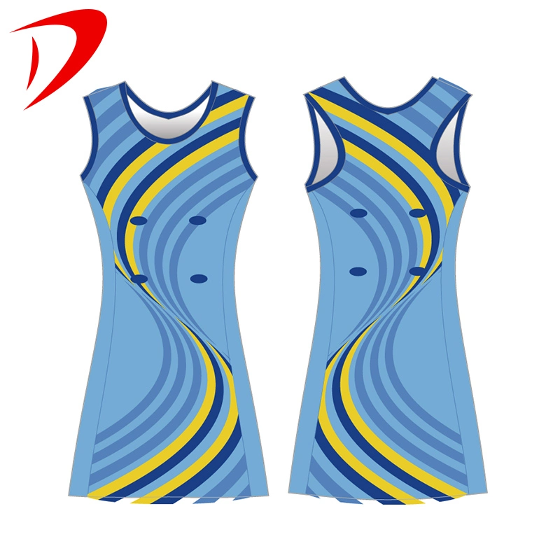 Women Sports Team College Youth Sublimation Netball Skirts Dresses