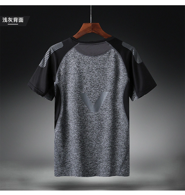 Summer T - Shirt Men Short - Sleeved Quick - Drying Large Outdoor Quick - Drying Breathable Sweats