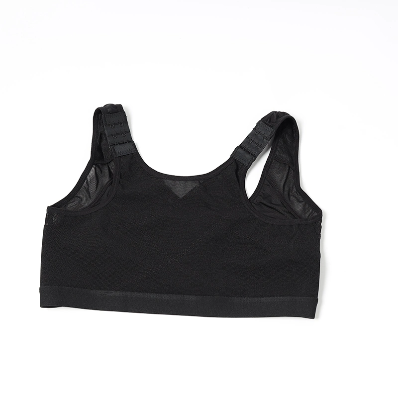 Pure Color Female Women Classic Lingerie Sport Vest Sexy Mesh Breathable Sports Top Fitness Bra Sports Posture Corrector Running Fitness Bra Ladies Underwear