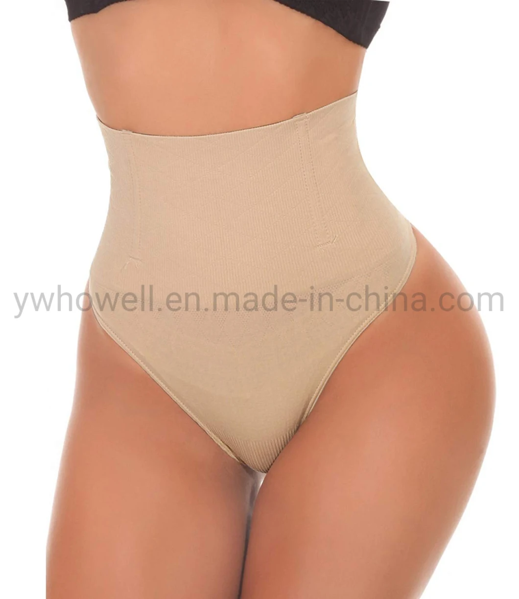 Women's MID-Waist Seamless Tummy Control Thong Shapewear Panties Girdle Underwear