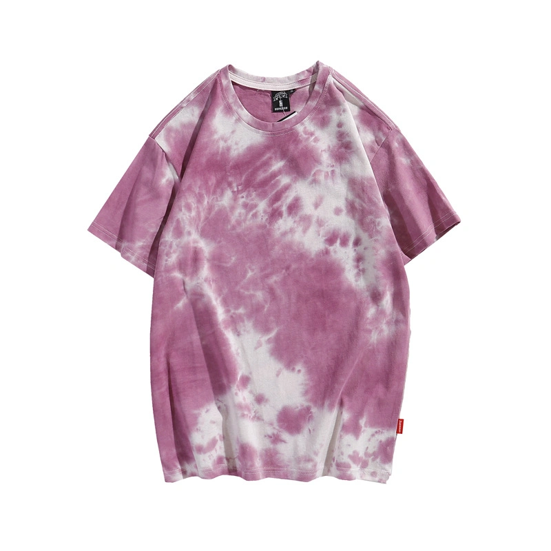 High Quality Wholesale Tye Dye T Shirt Custom Logo Printing Multi Color Tie Dye T Shirt