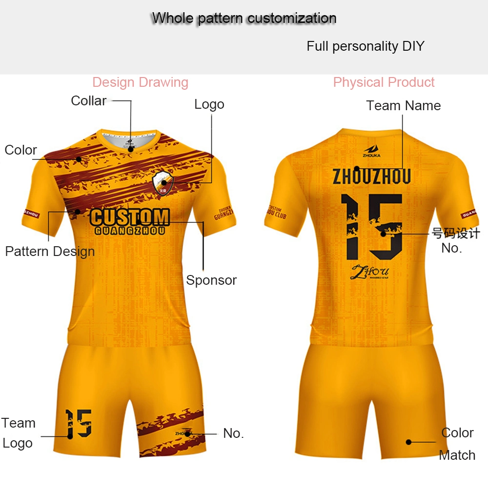 Soccer Wear Jersey Custom Sublimation Sport Design Jersey Football Shirt
