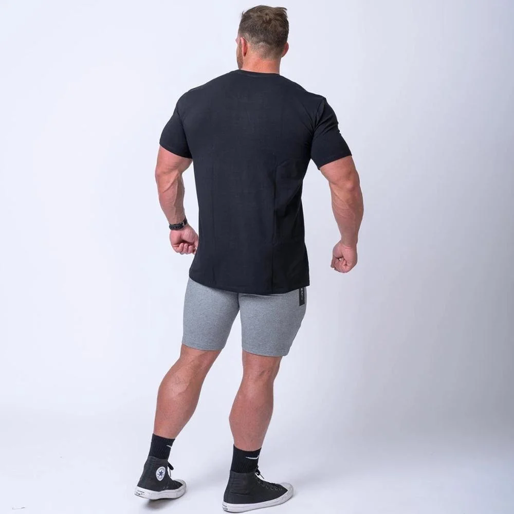 OEM Men Muscle Fit T-Shirt Short Sleeve Round Neck Tee Gym Sports Training Tshirts