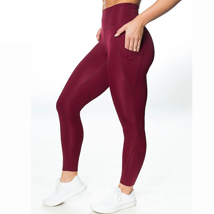 Latest Design Gym Activewear Workout Yoga Pants Women Nylon Capri Leggings