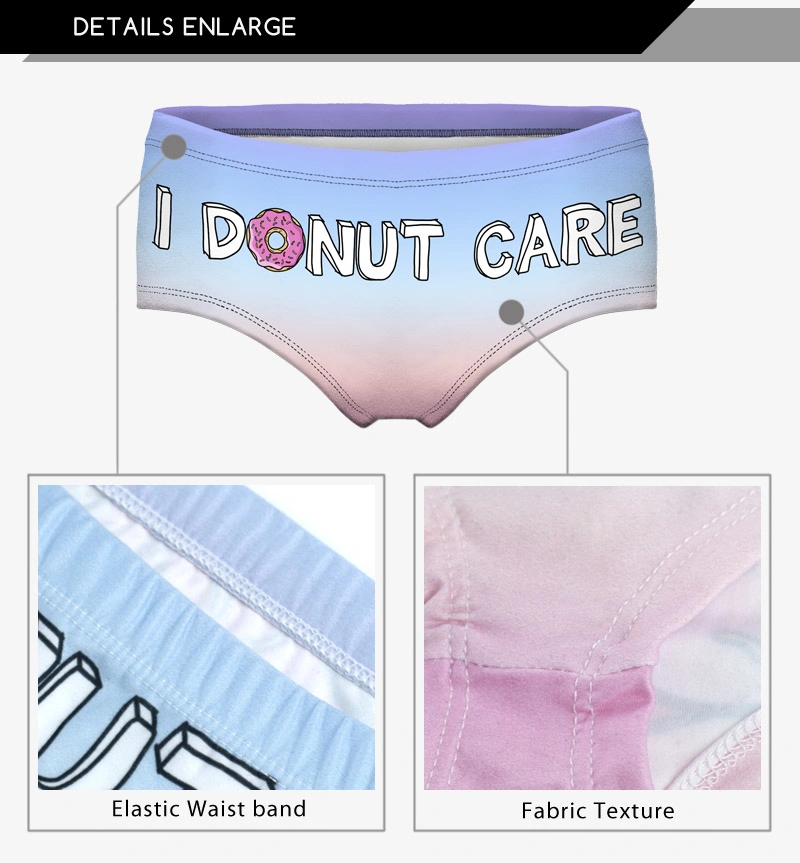 Alien Hot Stamping Lingerie Thong Briefs Panties Cute Ladies Panties