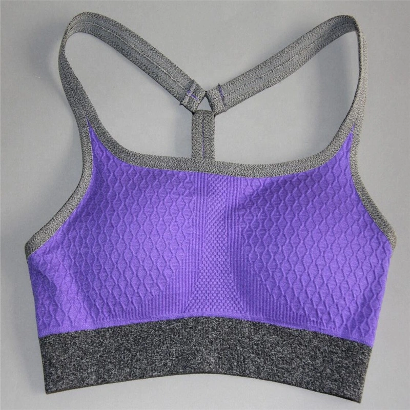 Wholesale Women Seamless Adjusted-Straps Comfortable Breathable Fitness Running Bra Underwear