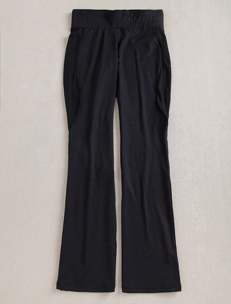 Large Size Black Ladies Breathable Yoga Pants Outdoor Leisure Sports Running Dance Fitness Long Yoga Pants