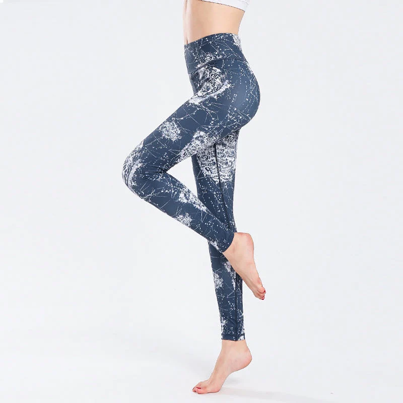 Small Feet Digital Printing Hip Pants Sports Pants Yoga Pants