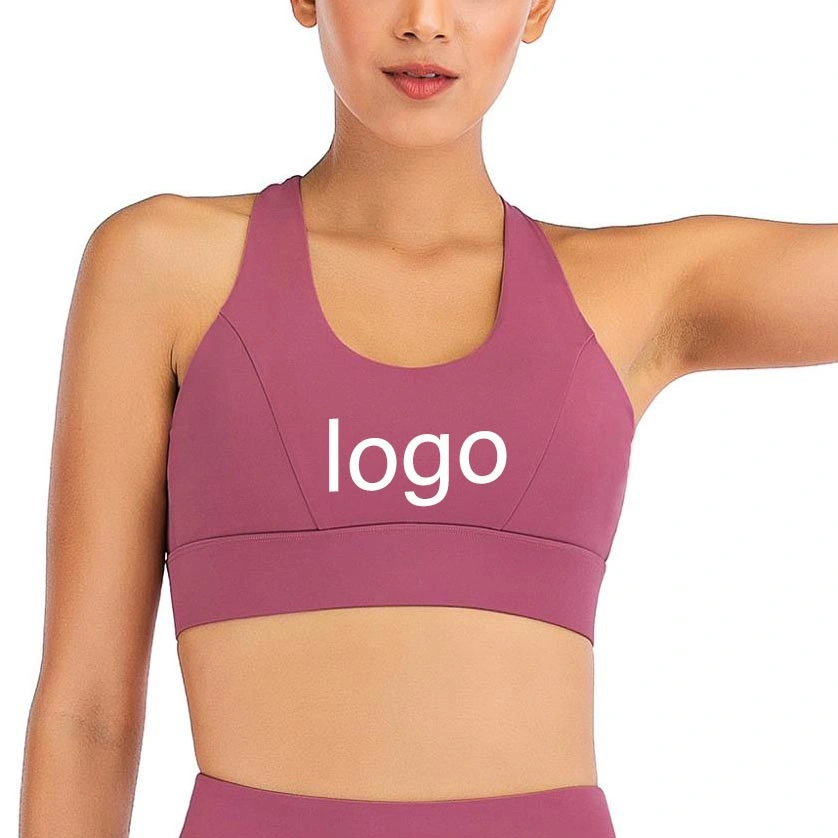 Sports Bra Female Shockproof Running Yoga Fitness Vest Back Buckle Yoga Bra Customized