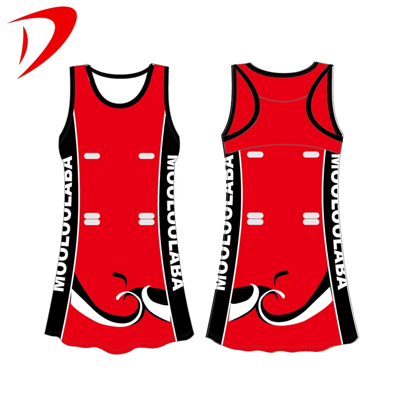 Women Sports Team College Youth Sublimation Netball Skirts Dresses