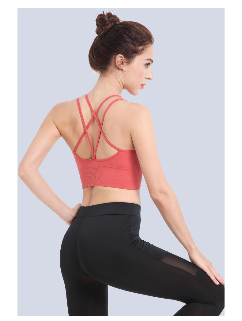 Beautiful Back No Steel Ring Sports Bra Quick-Drying Plus Size Yoga Sports Underwear Female Bra