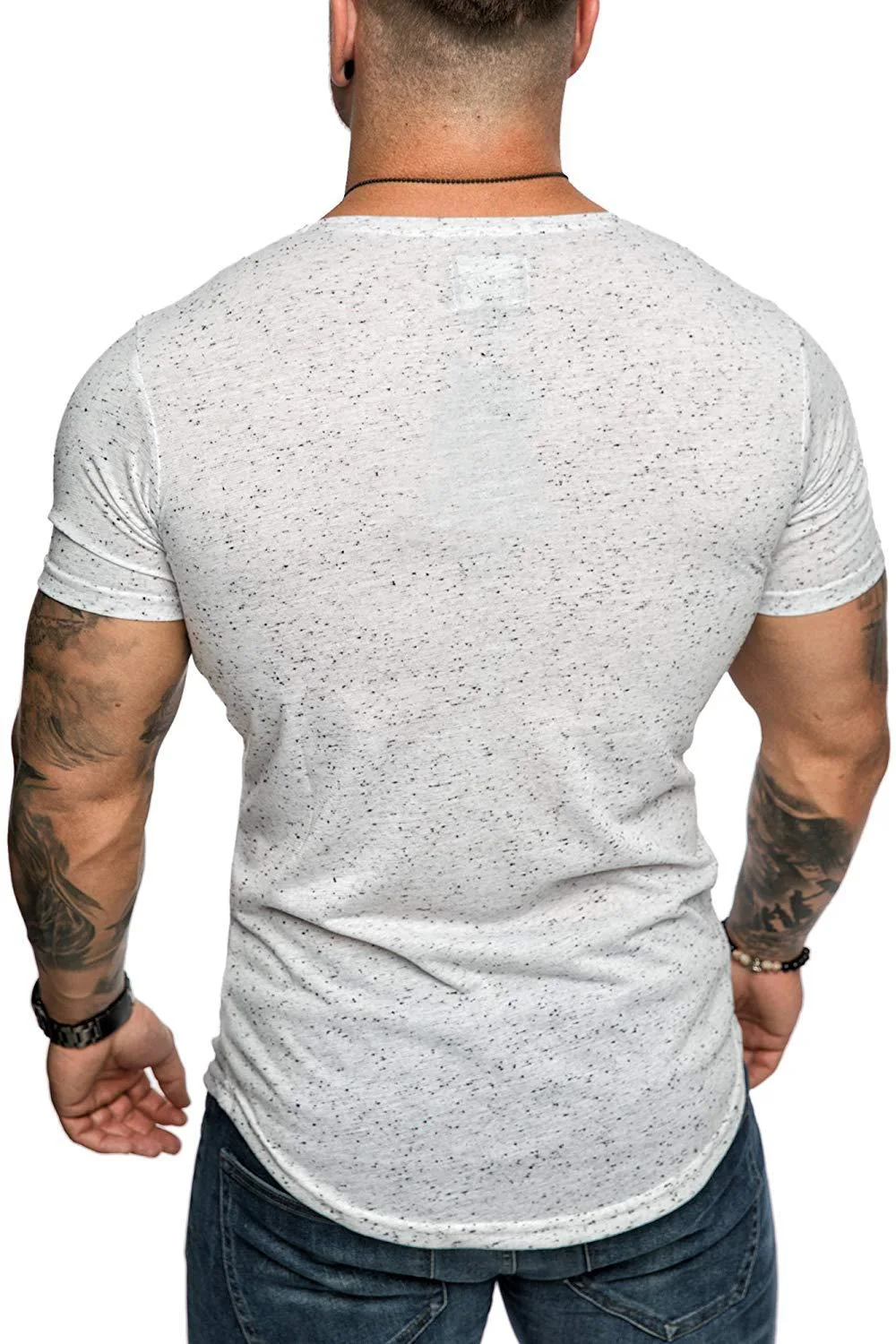 Men's Printed T-Shirt Snow DOT Sports Short Sleeve Clothes