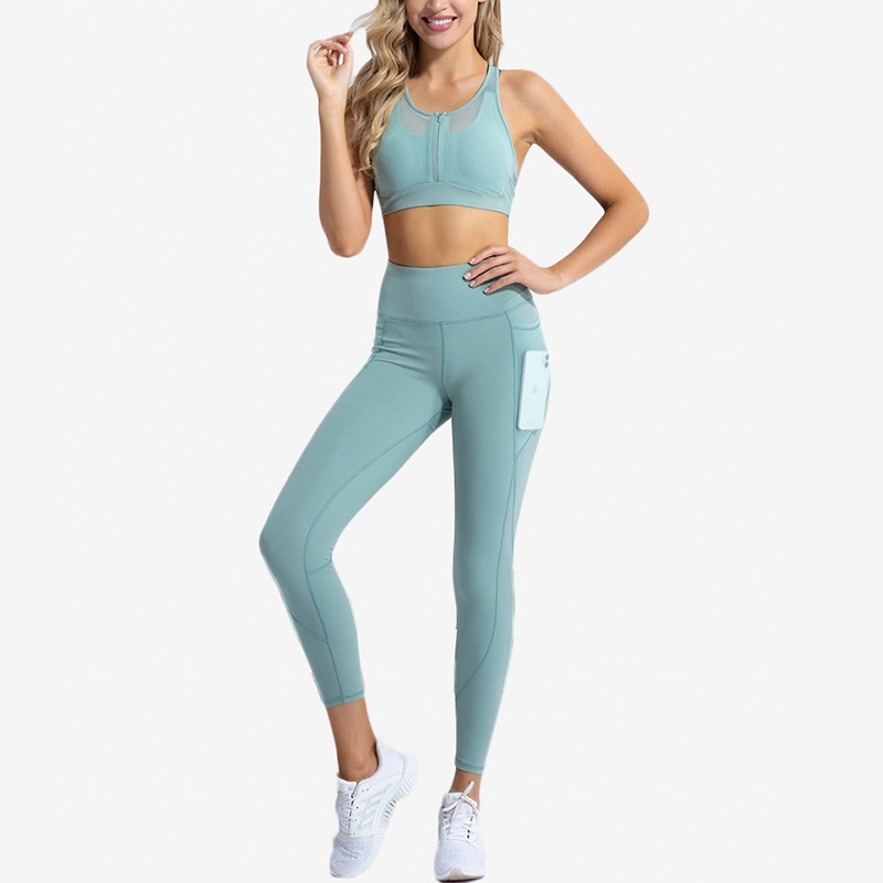 High Quality Sport Sport Gym Clothes Workout Women Fitness Wholesale Quick Dry Two Pieces Yoga Set