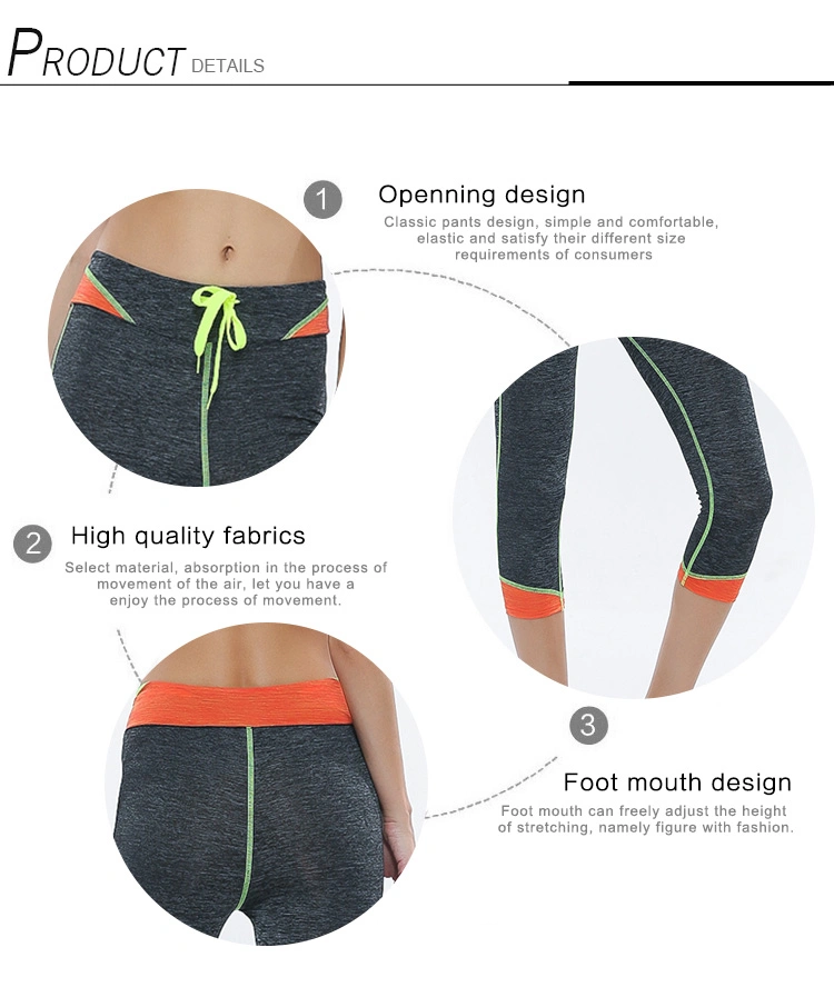 Cody Lundin Stitching High-Waisted Elastic Beam-Leg Cropped Yoga Pants