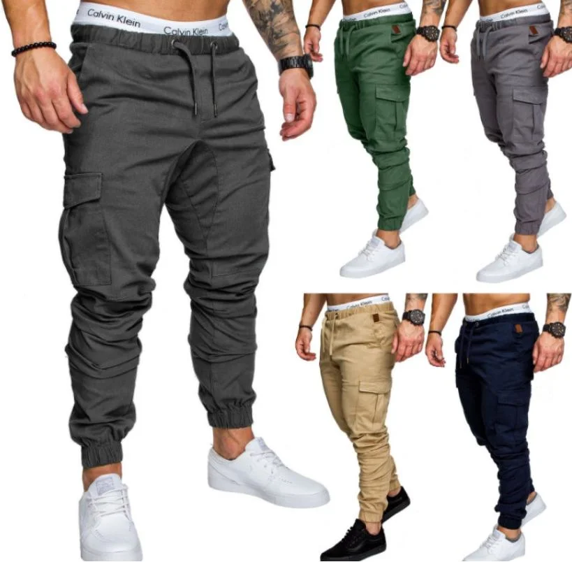 Hot Sale Cotton Men's Casual Trousers Fashion Men Pants