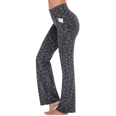 Bootcut Yoga Pants with Pockets - High Waist Workout Bootleg Pants, Sports Wide Leg Casual Pants Esg16131