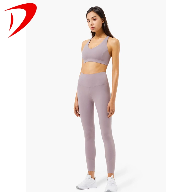 Two Pieces Outfit Yoga Wear Seamless Pants Sports Bra Gym Wear Women Clothing Yoga Legging Set