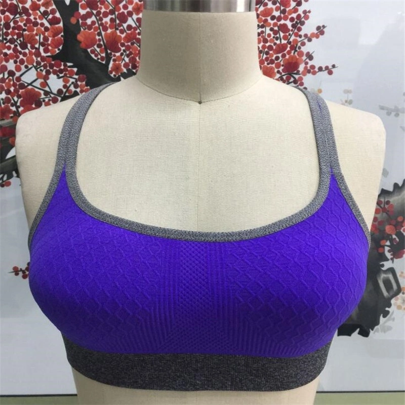 Wholesale Women Seamless Adjusted-Straps Comfortable Breathable Fitness Running Bra Underwear