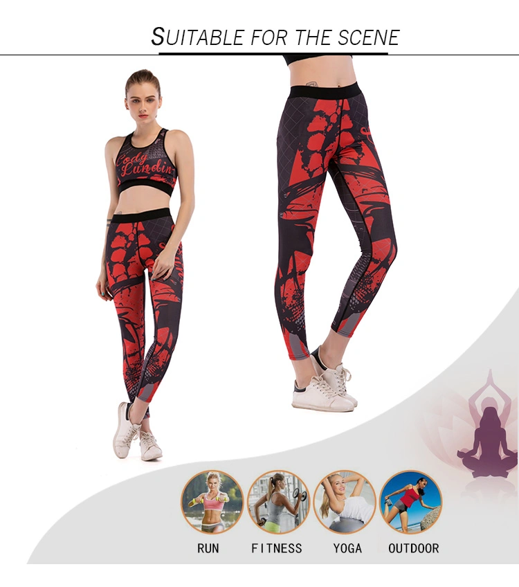 Cody Lundin Women Fashion High Waisted Yoga Dance Gym Legging Pants