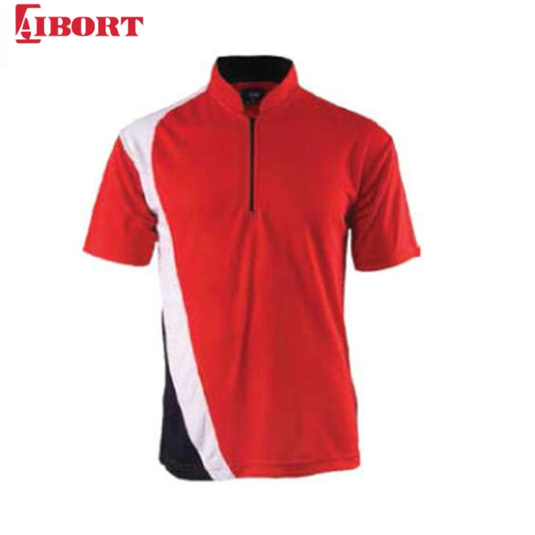 Summer Polo Shirts with Zip up Sublimated T Shirts with Zipper for Woman
