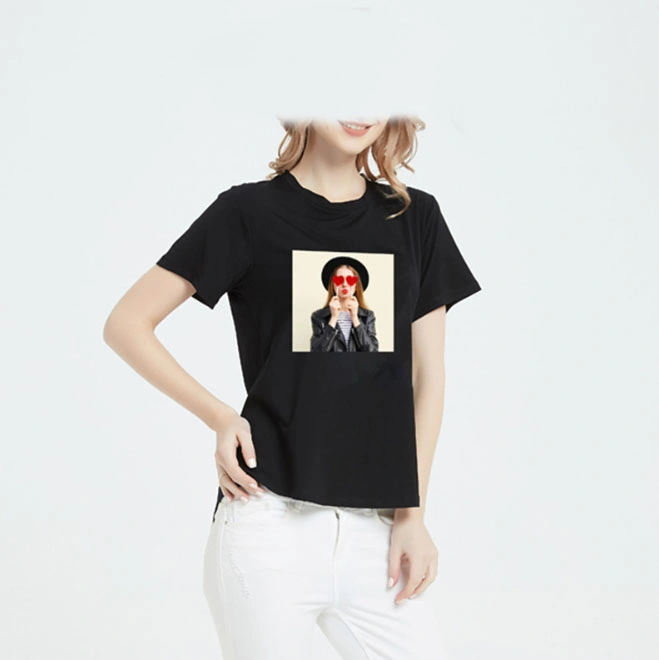 Short Sleeve Round Neck T Shirt Loose Casual Printing T Shirt Women