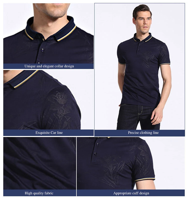 Men's Polo Collar Short Sleeve Tees Sport Polo T Shirt for Men