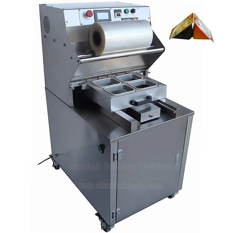 Automatic Lunch/Food/Sandwich Tray Box Vacuum Map Packaging Machine Sealer